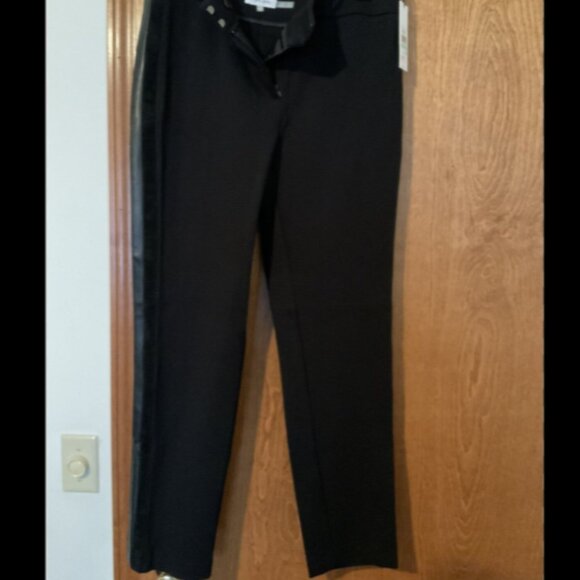 Brand New Calvin Klein Women's Classic Black Tuxedo Pants - Picture 9 of 10